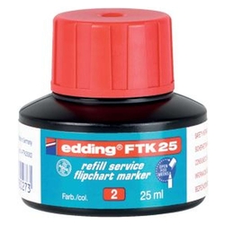 Edding FTK 25 - Nachfülltusche, 25 ml, rot