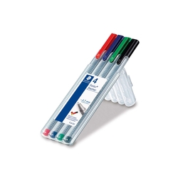 Staedtler® Feinschreiber triplus® - 0,3 mm, Aufstellbox, 4 Farben