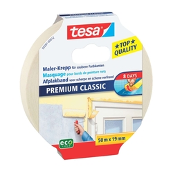 Tesa® Papier-Klebeband Maler-Krepp Classic, 50 m x 19 mm, beige