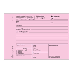 RNK Verlag Reparaturschein - Block - SD, 3 x 40 Blatt, DIN A6 quer