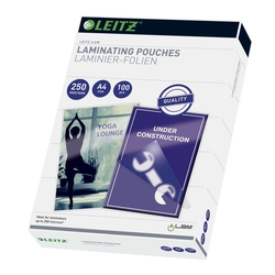 Leitz 16935 Folientasche 250 Micron für A4 100 Stück