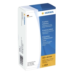 Herma 4323 Frankier-Etiketten - einzeln mit Abziehlasche, 157x40 mm, 500 Stück