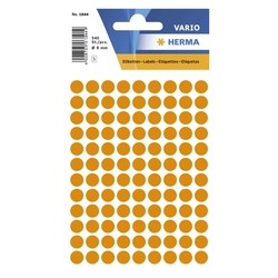 Herma 1844 Vielzwecketiketten orange Ø 8 mm rund Papier matt 540 St.