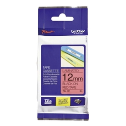 Brother® TZe-431 Schriftbandkassette - laminiert, 12 mm x 8 m, schwarz auf rot