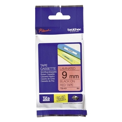 Brother® TZe-421 Schriftbandkassette - laminiert, 9 mm x 8 m, schwarz auf rot