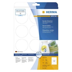 Herma 5067 Etiketten A4 weiß Ø 60 mm rund Movables/ablösbar Papier matt 300 St.