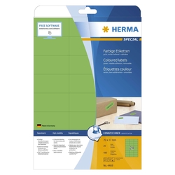 Herma 4469 Etiketten A4 grün 70x37 mm Papier matt 480 St.