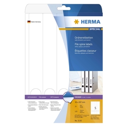 Herma 5130 Ordneretiketten A4 weiß 38x297 mm Papier matt blickdicht 125 St.