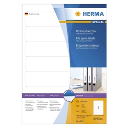 Herma 4283 Ordneretiketten A4 weiß 192x38 mm Papier matt blickdicht 700 St.