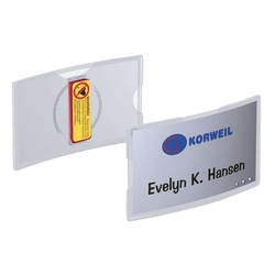 Durable Namensschild konvex mit Magnet, 75 x 40 mm, 25 Stück