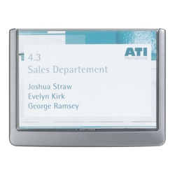 Durable Türschild CLICK SIGN, Alu, 149 x 105,5 mm, Transparent