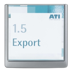 Durable Türschild CLICK SIGN, Alu, 149 x 148,5 mm, Transparent