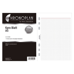 Chronoplan Ersatzeinlage "kariert" - A5, 50 Blatt