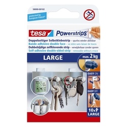 Tesa® Powerstrips® Large - ablösbar, Tragfähigkeit 2 kg, weiß, 14 Stück