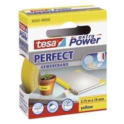 Tesa® Gewebeklebeband extra Power Gewebeband, 2,75 m x 19 mm, gelb