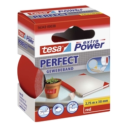 Tesa® Gewebeklebeband extra Power Gewebeband, 2,75 m x 38 mm, rot