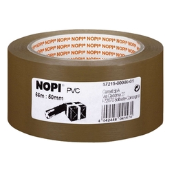 Nopi Verpackungsklebeband PVC - 50 mm x 66 m, braun