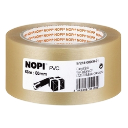 Nopi Verpackungsklebeband PVC - 50 mm x 66 m, transparent