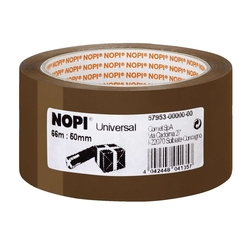 Nopi Verpackungsklebeband Universal, 50 mm x 66 m, braun