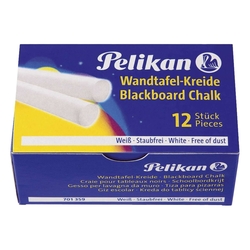 Pelikan Wandtafelkreide 755/12, weiß, Kartonschachtel mit 12 Kreiden