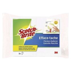 Scotch-Brite Flecken-Radierer - weiß, Packung mit 2 Stück