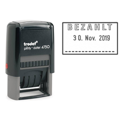 trodat® Printy Datumstempel mit "BEZAHLT" 4750/L2 - 41 x 24 mm