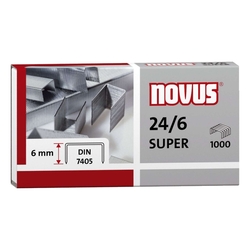 Novus® Heftklammern Nr. 24/6 DIN Super - Stahldraht, verzinkt