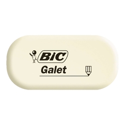 BiC® Radierer GALET, synthetischer Kautschuk, 28 x 13 x 58 mm