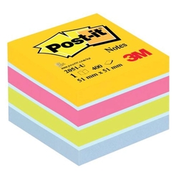 Post-it® Haftnotiz-Würfel Mini - 51 x 51 mm, Ultrafarben (sortiert)