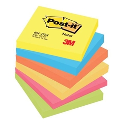 Post-it® Haftnotizen Active Collection - 76 x 76 mm, 6 Blöcken