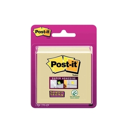 Post-it® SuperSticky Haftnotiz  Würfel, 70 g, 76 x 76 mm, gelb, 270 Blatt