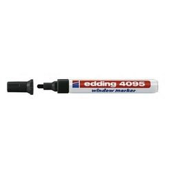 Edding 4095 Windowmarker -  2 - 3 mm, schwarz