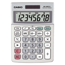 Casio® Öko-Tischrechner MS-88 ECO