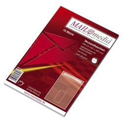 MAILmedia® Versandtaschen C5 (162x229 mm) mit Fenster, haftklebend, 90 g/qm, weiß, 10 Stück