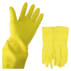 Clean Latex Gummihandschuhe - Größe M, Pack mit 1 Paar, farbig sortiert