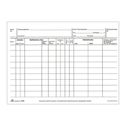 RNK Verlag Fahrtenbuch für LKW - A5 quer, 2 x 25, SD