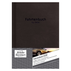 Avery Zweckform® 223D Fahrtenbuch - A5, steuerlicher km-Nachweis, 48 Blatt, weiß