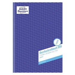 Avery Zweckform® 905 Durchschreibbuch, DIN A4, vorgelocht, 2 x 50 Blatt, weiß