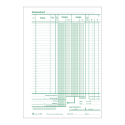 RNK Verlag Kassenbuch mit MwSt.-Spalte, zum Durchschreiben - A4, 2 x 40, SD, MP