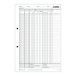 RNK Verlag EDV-Kassenbuch. Steuerschiene 300, zum Durchschreiben. - A4, 2 x 50, MP