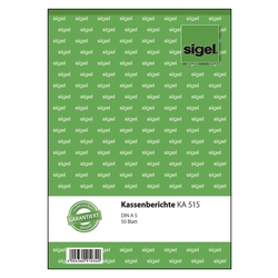 Sigel® Kassenberichte - A5, 50 Blatt