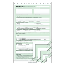 Sigel® Mietvertrag - A4, 4 x 2 Blatt