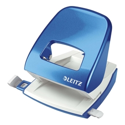 Leitz 5008 Bürolocher NeXXt, Metall, 30 Blatt, blau metallic