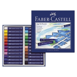 Faber-Castell Creative Studio Ölpastellkreide, 24 Farben sortiert im Kartonetui