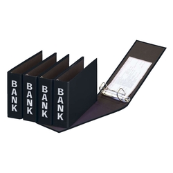 Pagna® Bankordner Color-Einband - A5 , 50 mm, Color Einband, schwarz