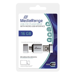 MediaRange USB Mobile 2 in 1 OTG USB-Stick 16GB