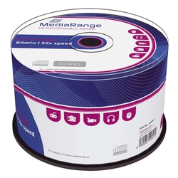 MediaRange CD-R Rohlinge - 700MB/80Min, 52-fach/Spindel, Packung mit 50 Stück