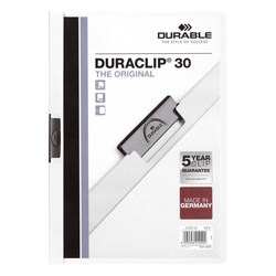 Durable Klemm-Mappe DURACLIP® 30, DIN A4,weiß