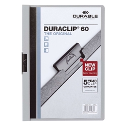 Durable Klemm-Mappe DURACLIP® 60, DIN A4, grau