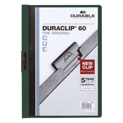 Durable Klemm-Mappe DURACLIP® 60, DIN A4, petrol/dunkelgrün